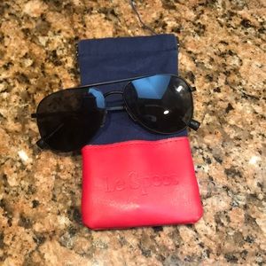 le specs black sunglasses